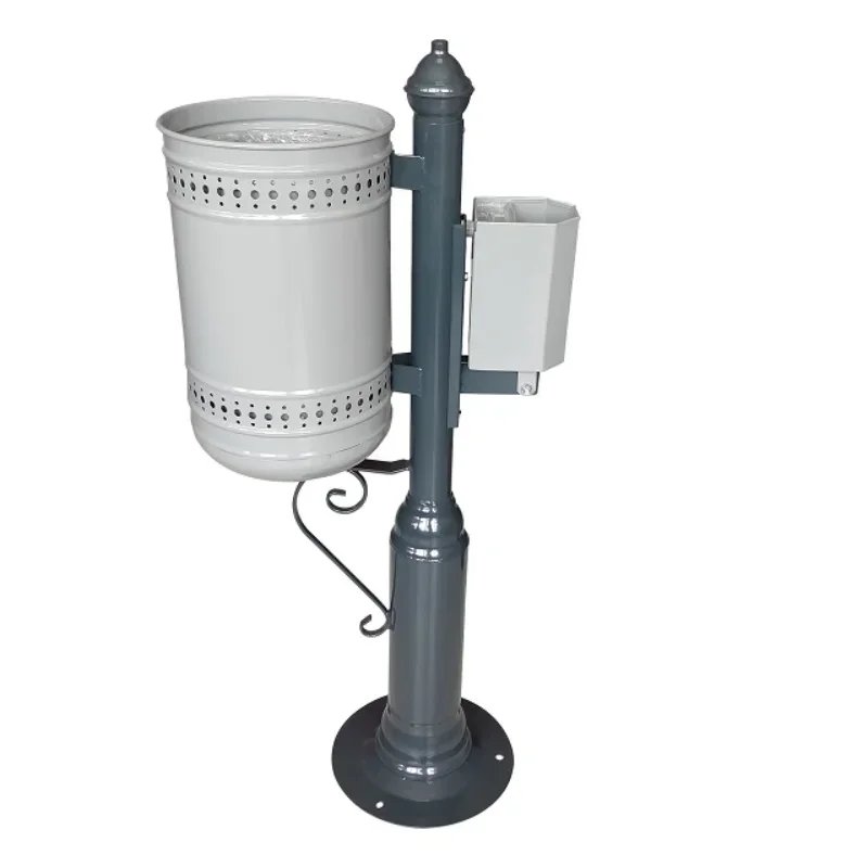 

Ashtray for litter bins with capacity and tipping function