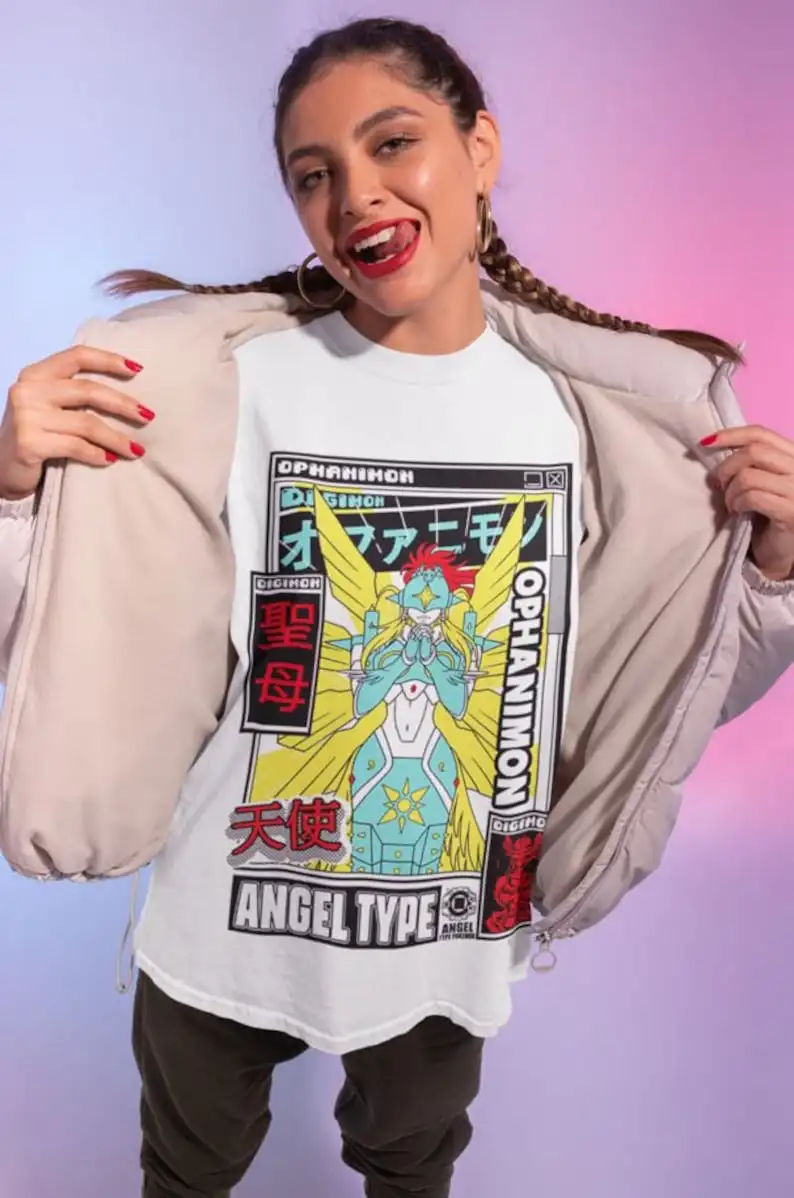 Angewomon - Angel wings - Cat Gatomon T-shirt