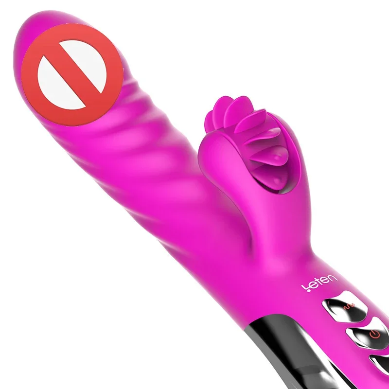 Masturbator Warm Tongue Licking Thrusting Telescopic Vibrator Distribution Dual Stimulating Vibrator Sex Toys For Women Female