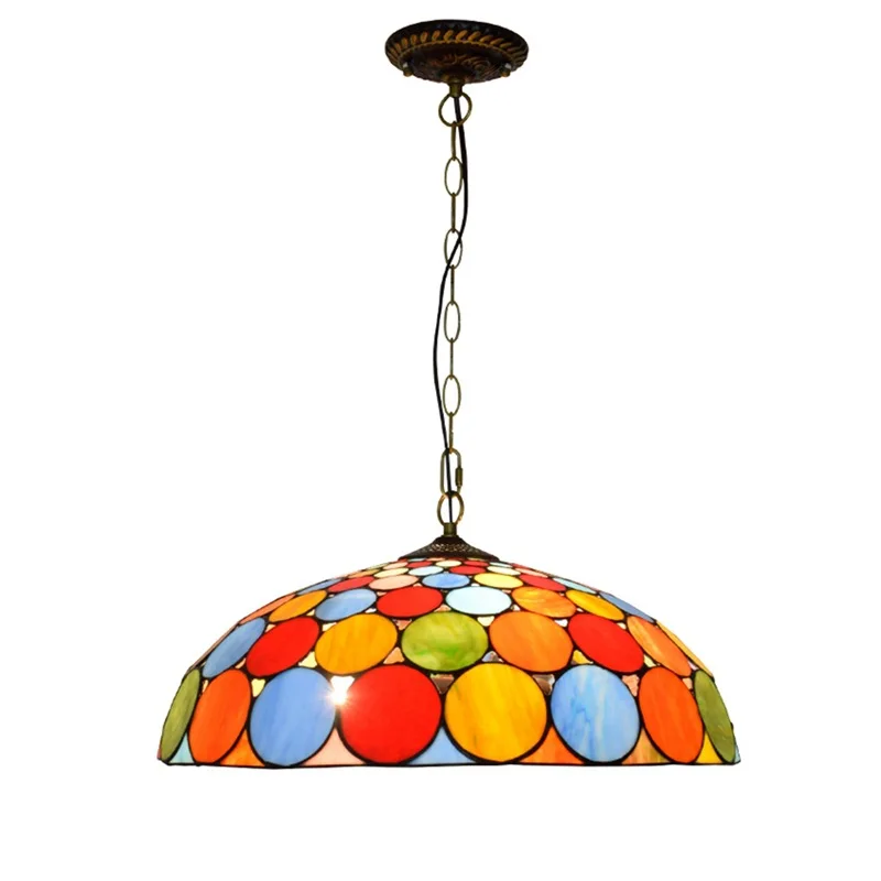 

50CM Bohemian Color Bar Light Tiffany Living Room Dining Room Bedroom Chandelier