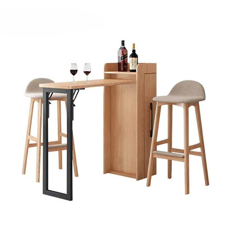 Flip-down folding table Hidden bar cabinet Support shelf Bookcase Wine cabinet Entrance Invisible hardware accessories