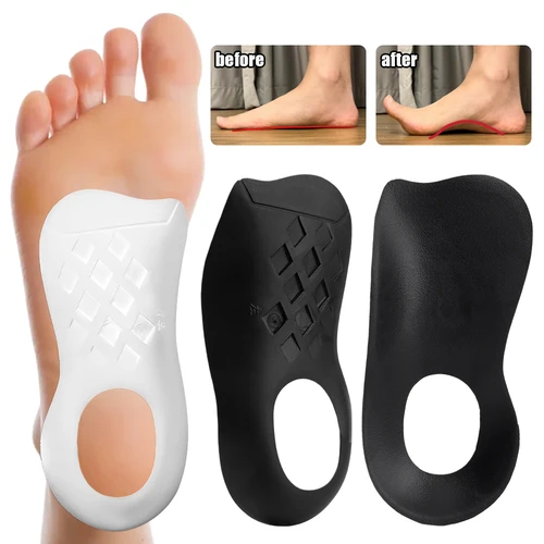 Imagen 2 del producto Plantilla para piernas en forma de O de pie plano para zapatos, plantillas ortopédicas para corrección de soporte de arco, fascitis Plantar, inserto para el cuidado de los pies para hombres y mujeres