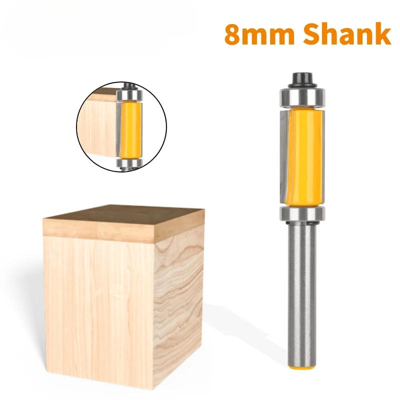 

Flush Trim Bit With Double Bearing Router Bit Woodworking Milling Cutter For Wood Bit Face Mill Carbide Cutter End Mill