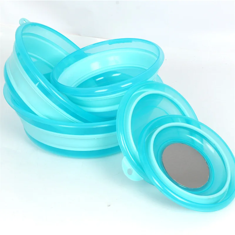 

Folding Bait Basin Fishing Gear Fish Food Pull Bait Tray Household Retractable Plastic-basin Fishing-bait Basin