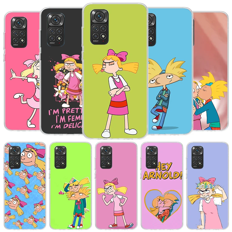 Cartoon Hey Arnold Fondos Cover Phone Case For Xiaomi Redmi Note 13 12 11 10 Pro Plus 12S 11S 11T 11E 10S 9 9S 8 8T 7 Soft Funda