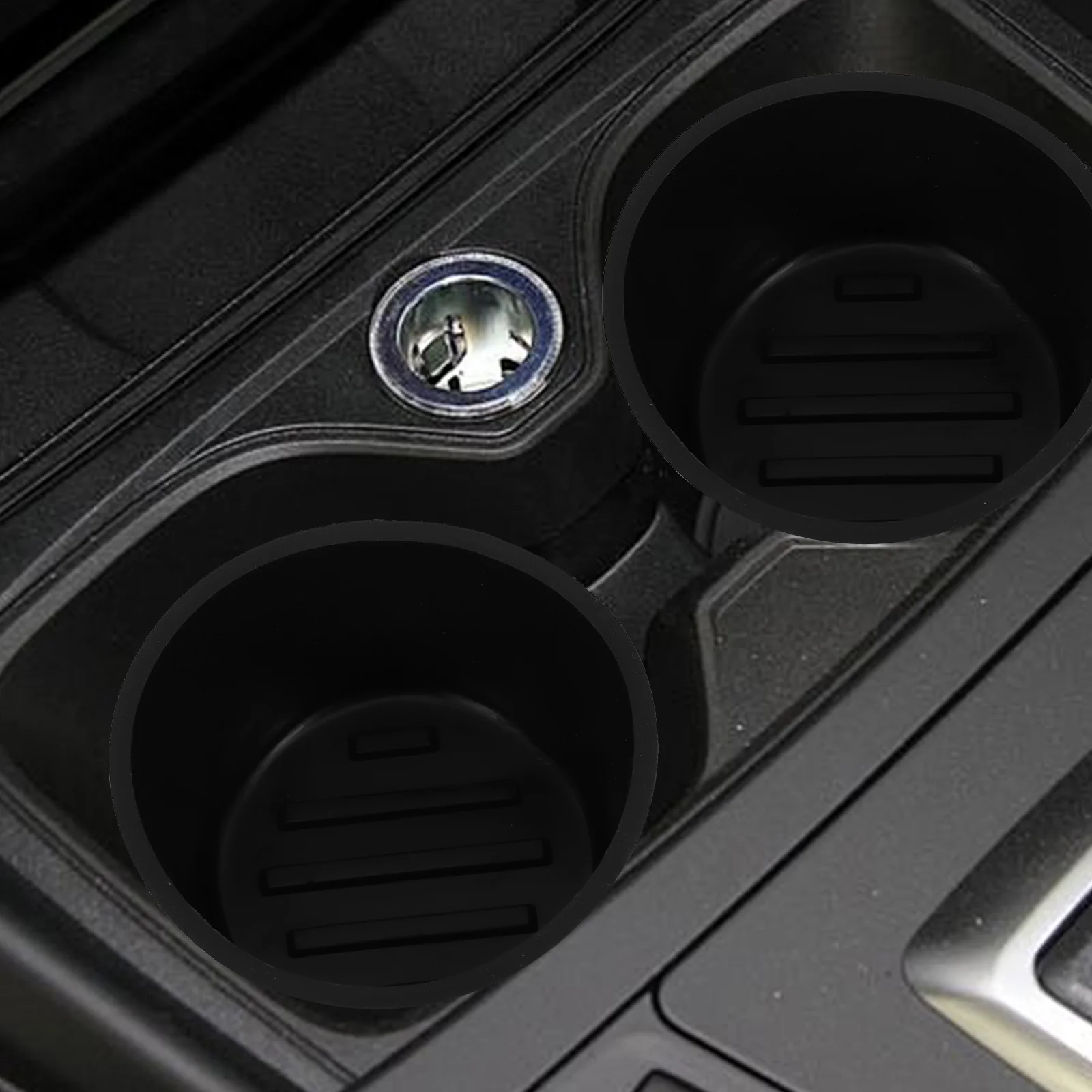 

1Pair Replacement Car Cup Holder Insert for Center Console 09-14 Durable Rubber Cushion Automotive-Grade Anti-Slip Cup