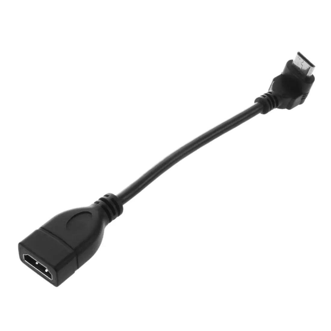 Mini hdmi macho para adaptador fêmea hdmi, conector 90 graus, cabo 1080p