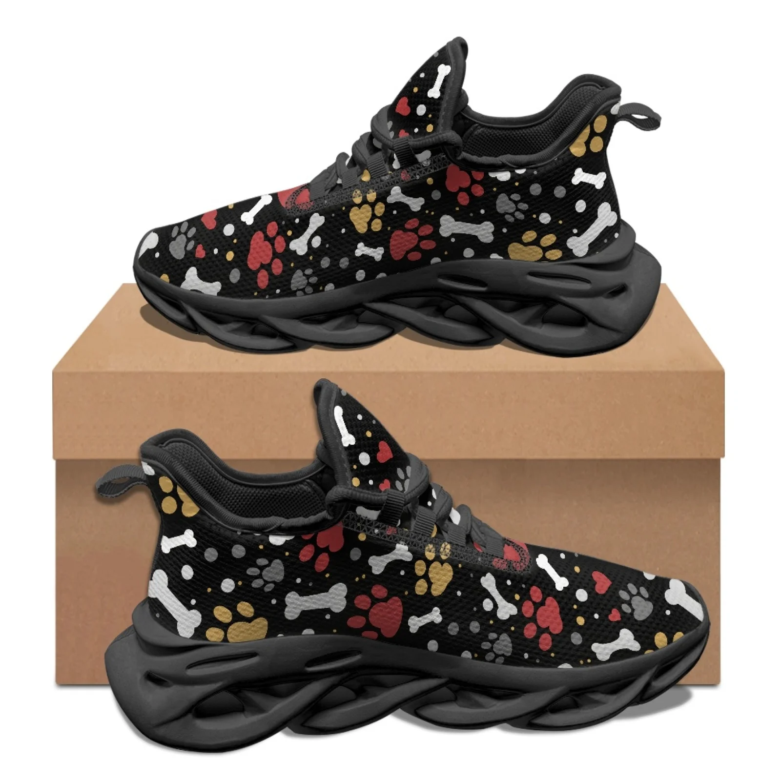 PENSTROLL Metallic Paw Blade Men's Sports Shoes Mesh & EVA Fashion Sneakers Lightweight Men's Running Shoes for Walking