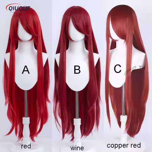 80 Colors 100cm Long Straight Cosplay Wig Anime Compatible Universal Omopinenet Heat Resistant Synthetic Hair Wigs + Wig Cap - Image 8