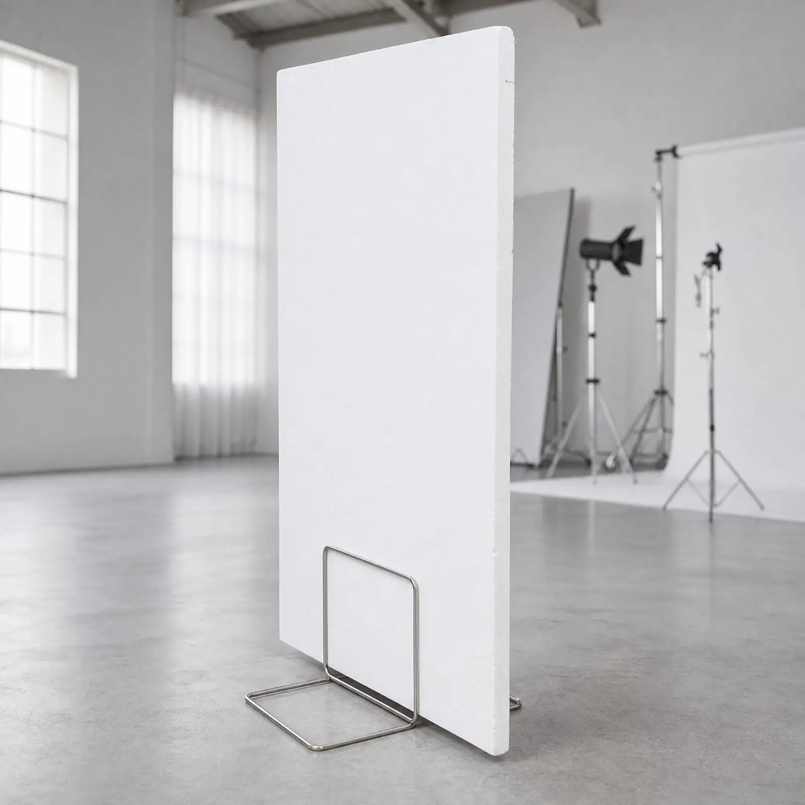Foam Board Holder Open Frame Foam Board Support Stand Stainless Steel Reflector Holder Stable for Photographers