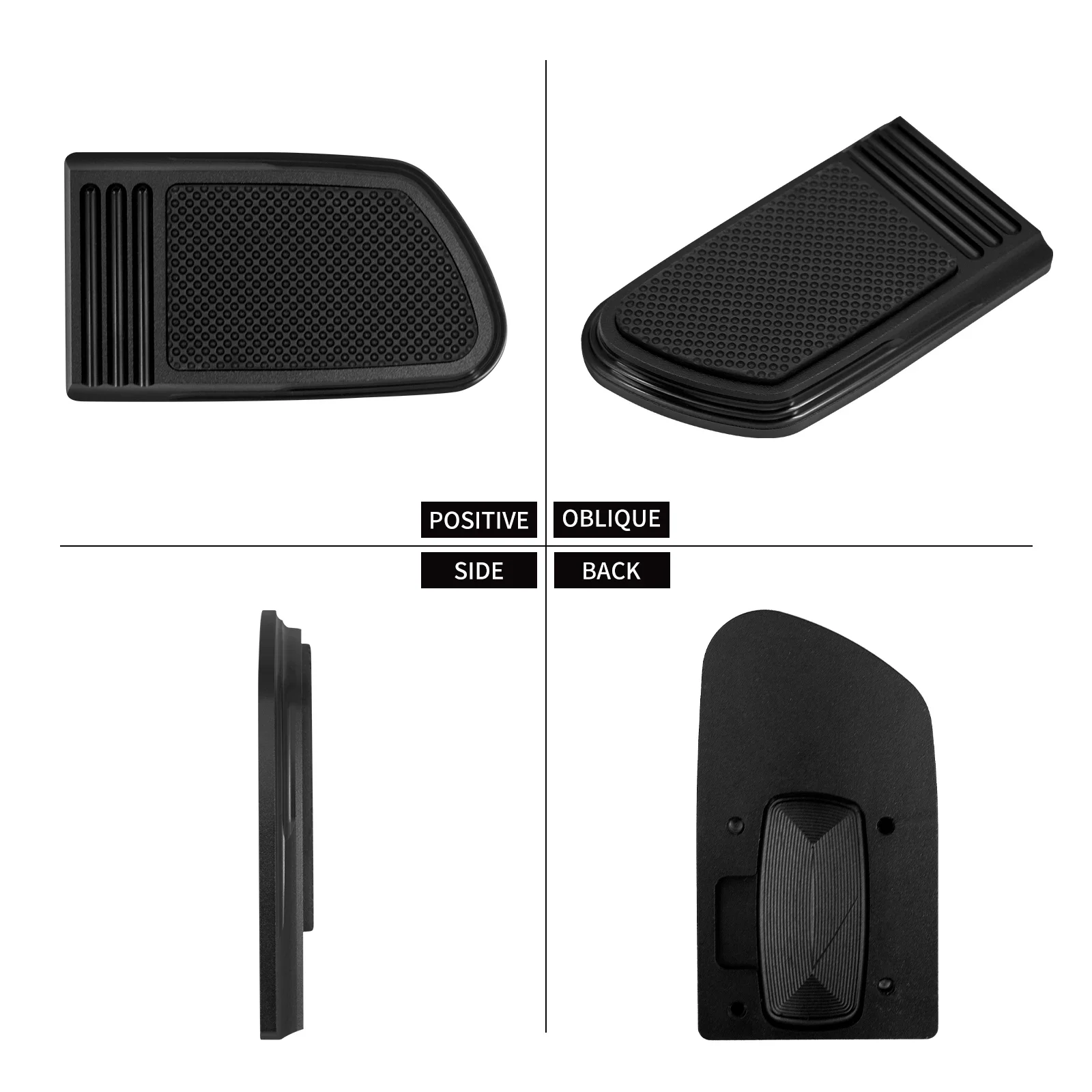 Motorcycle Black Brake Pedal Pad Cover CNC On Forward For Harley Softail Fat Bob Street Bob FXDF FXFBS FXDB 2018-2021 2022 2023