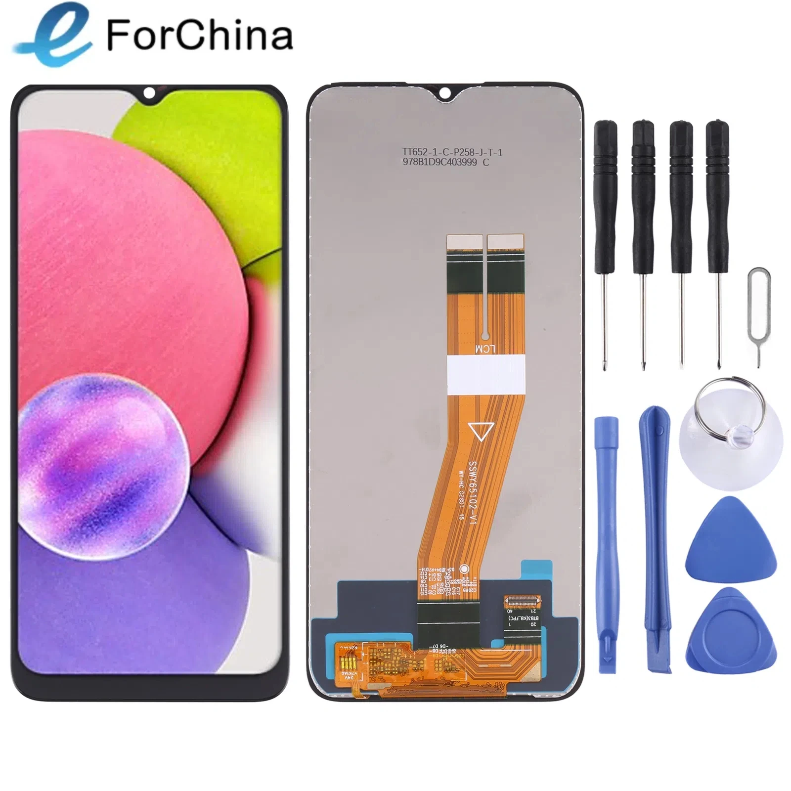 For Samsung Galaxy  A03S SM-A037F OLED LCD Screen with Digitizer Full Assembly Mobile Phone Replacement Parts