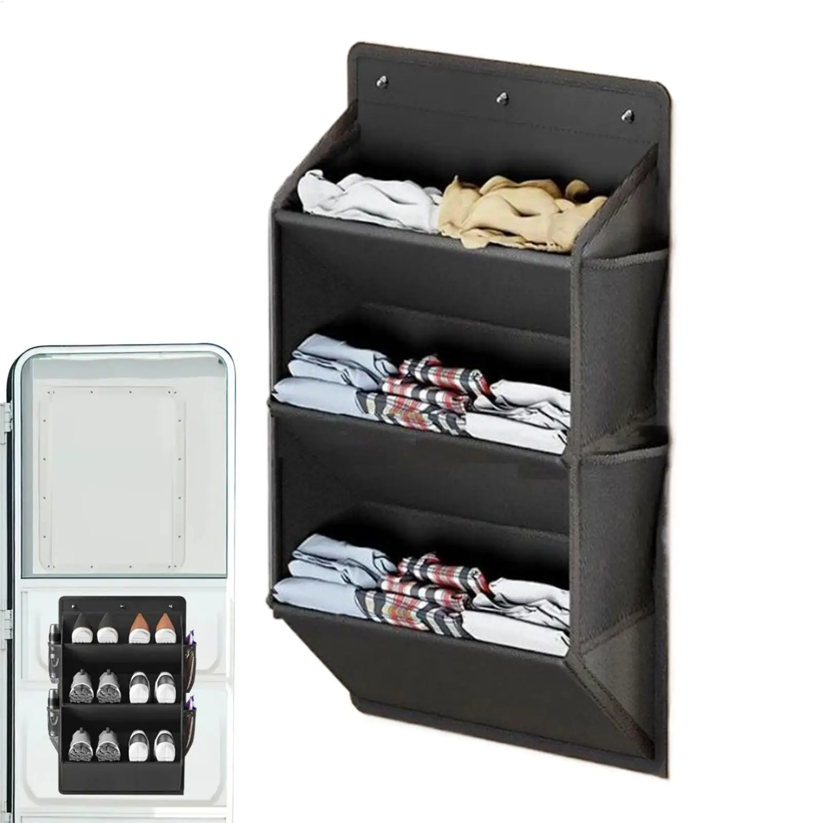 

1pcs RV Shoe Storage With Door Shoe Rack With Hook Large Deep Pockets Suitable For Entryway Dorm Laundry RV Bedroom Bathroom