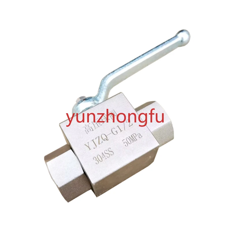 304 Stainless Steel Internal Thread Hydraulic High Pressure Ball Valve KHB YJZQ-G3/8 G1/2 2/3/4/6 Points DN15