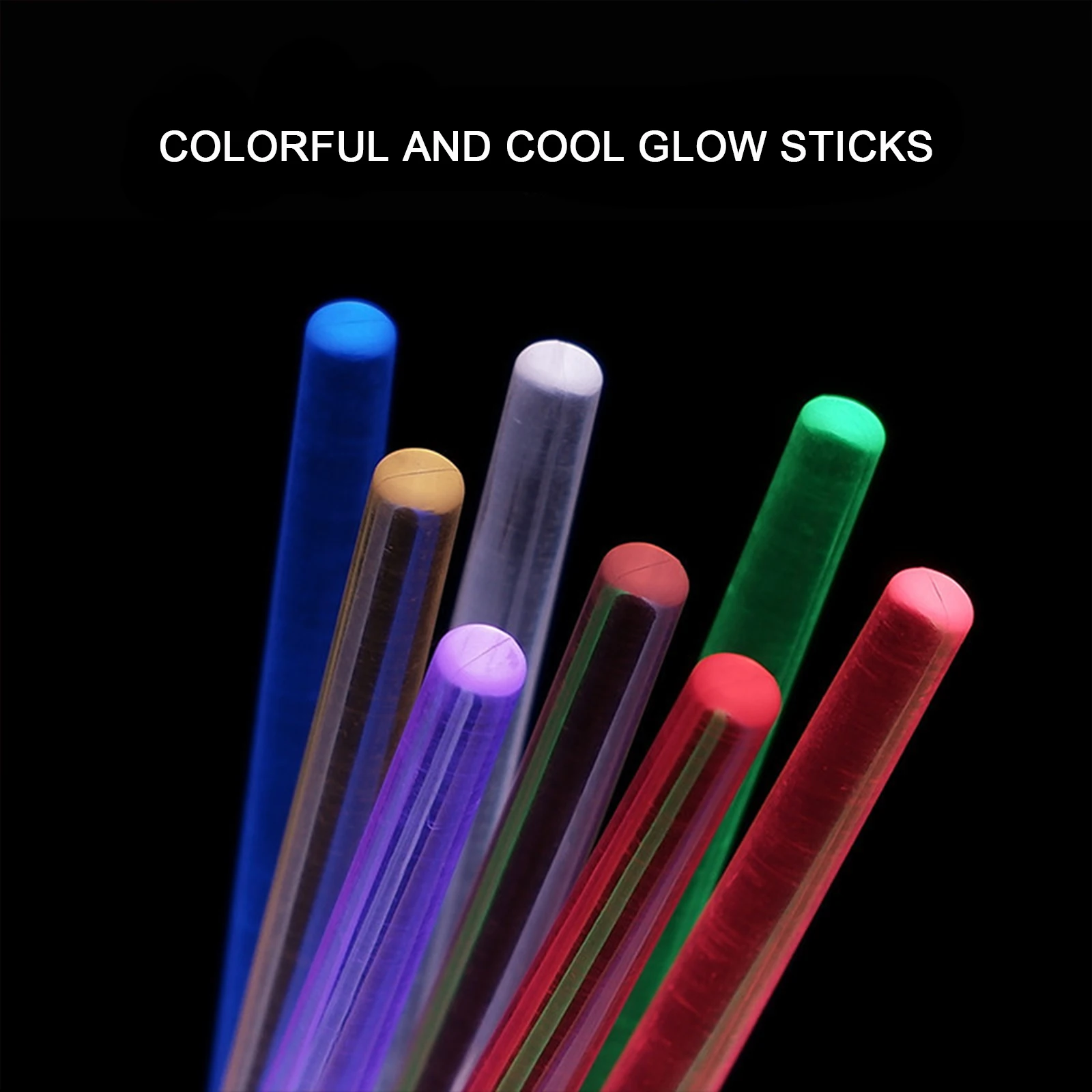 New 1 Pair LED Light Up Chopsticks Flashing Light Multicolor Glowing Chopsticks Fun Reusable Light Up Sticks Concert