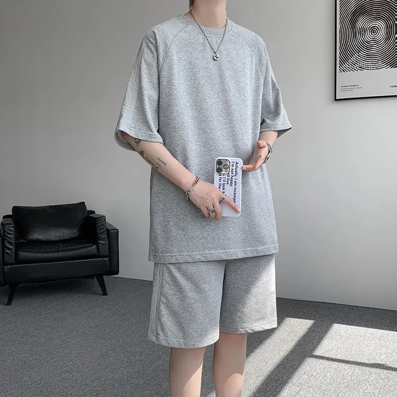 

2026 Summer Men's Mamba Cotton Round-neck Large-Sized Short-Sleeved Shorts T-Shirt Sports Set