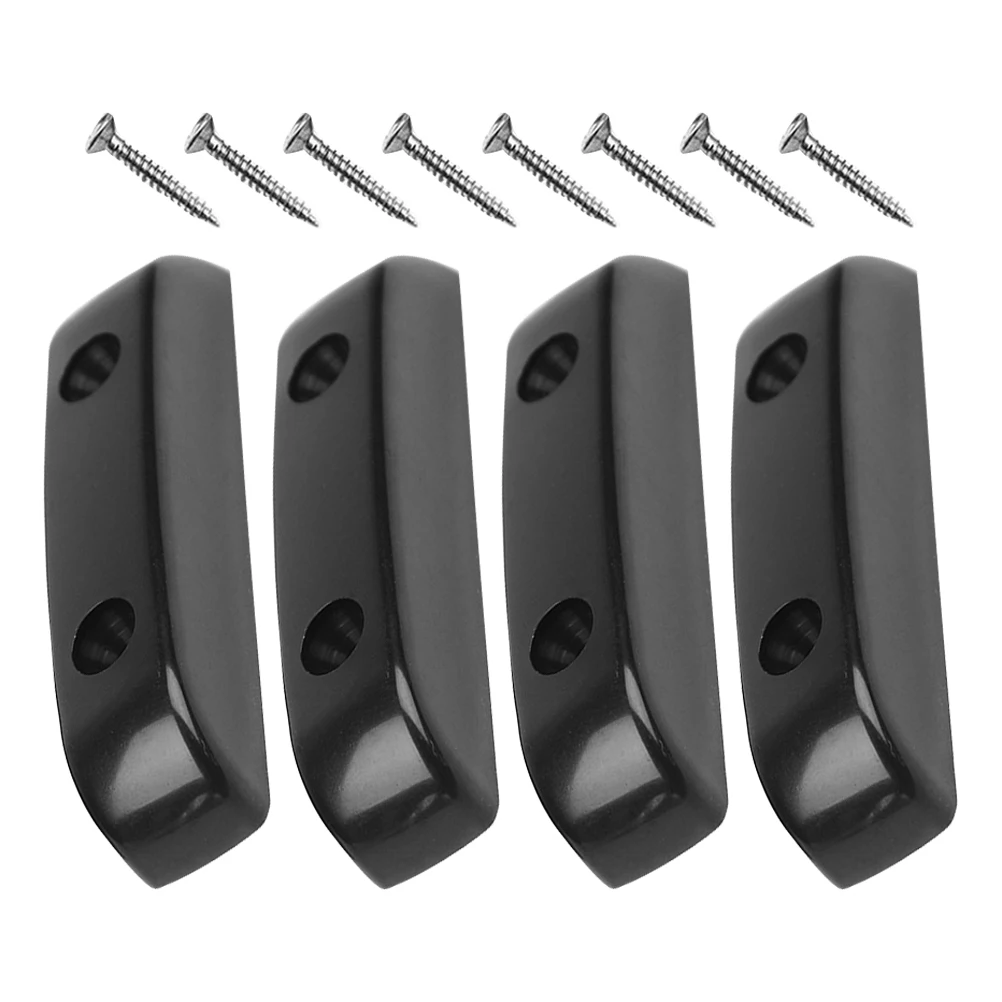

4pcs Bass Thumb Rest Black Non Light Compact Finger Stand For Bass Guitar Thumbrest With Screws Guitar Accessories