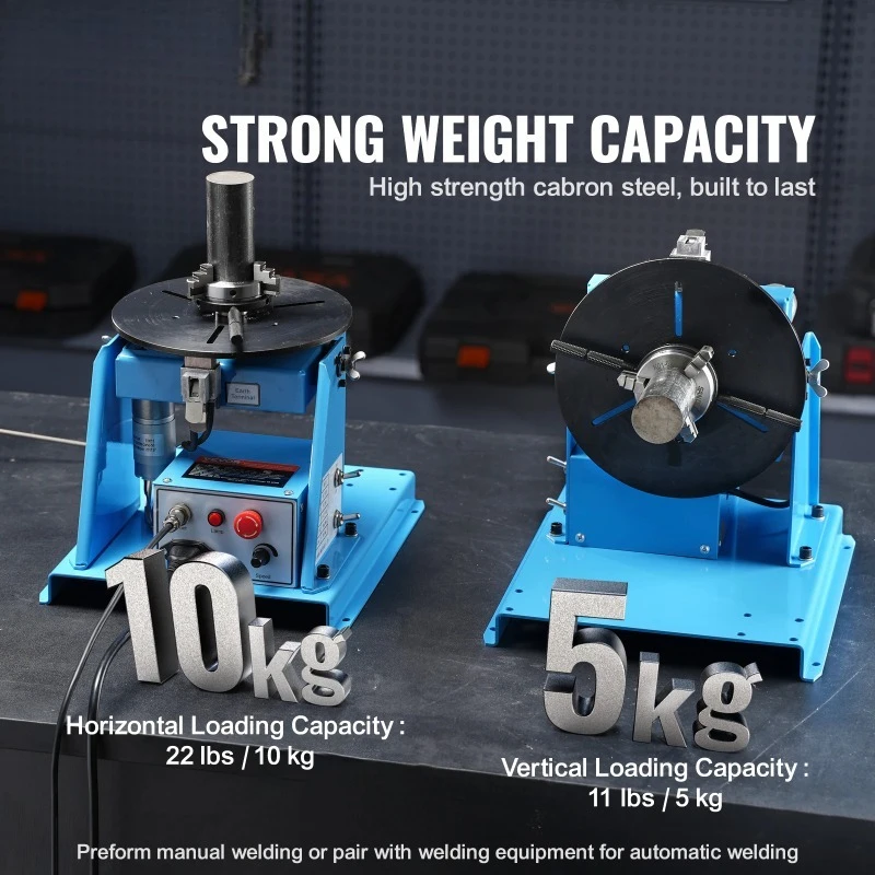 Rotary Welding Positioner 10KG Turntable Table Portable Welder Positioning Machine Cutting Grinding Assembly Testing