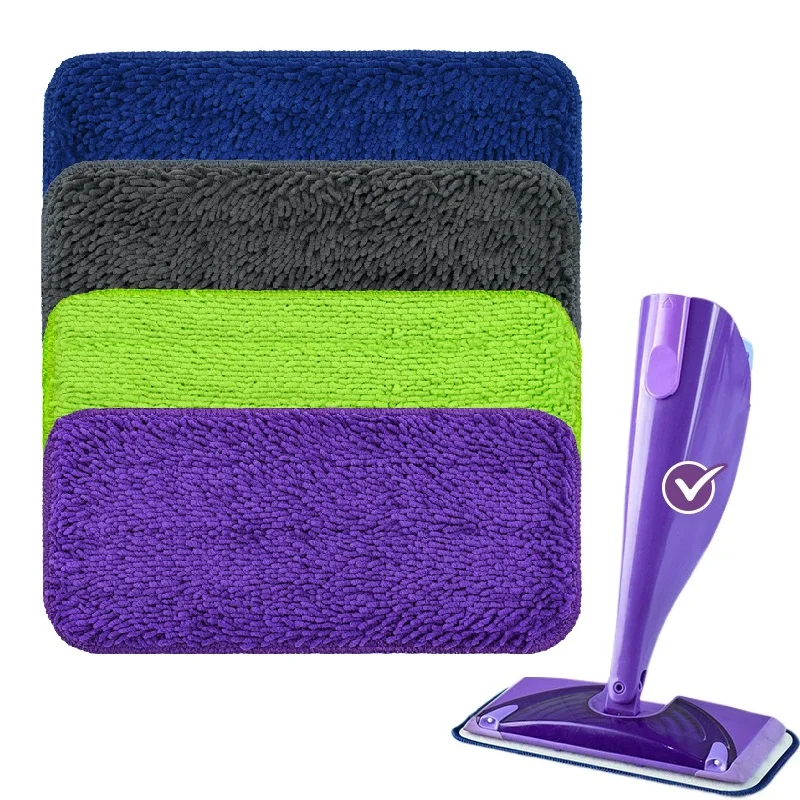 Reusable Mop Pads for Swiffer Wet Jet Mop Microfiber Wet & Dry Use Mop Replacement Pad for Swiffer Wetjet Cleaning Supplies