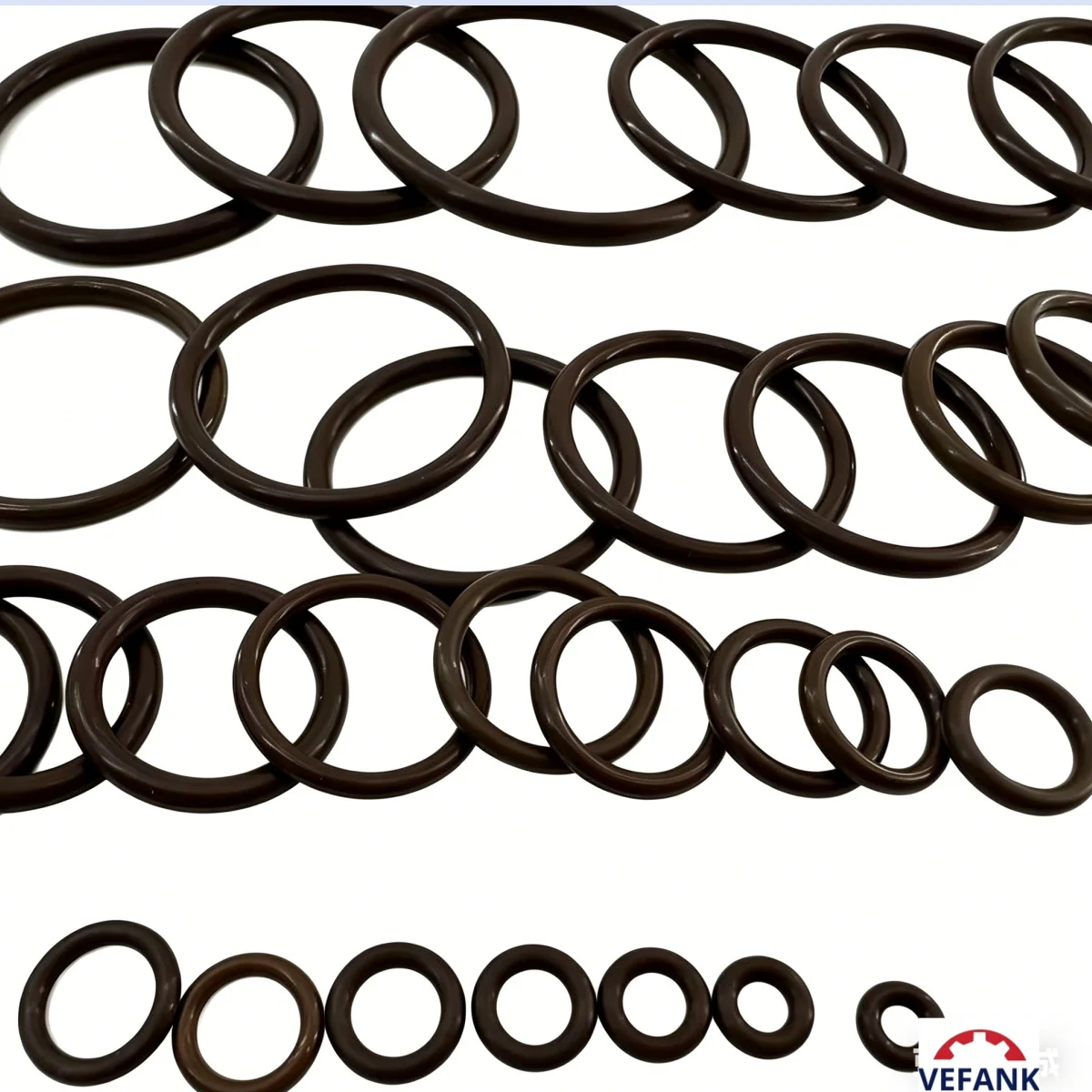 O-Rings FKM FPM Viton Fluororubber Sealing Rings Are Resistant to High Temperatures, Acids, Alkalis, and Wear Distribution Valve