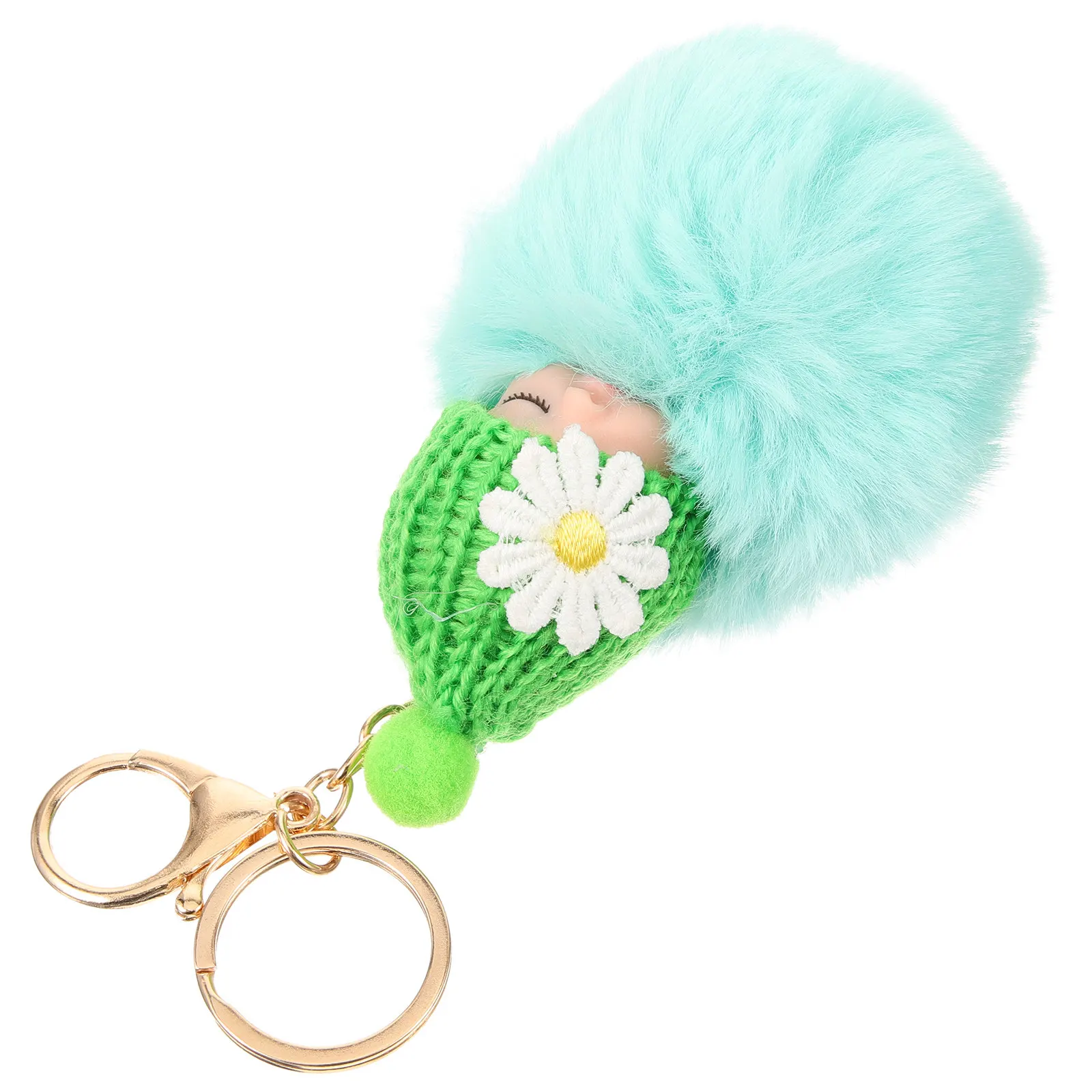 

Creative Ball Keychain Cute Pendant Accessory for Keys Handbags Backpacks Cell Phones Car Interior Decoration Gift Idea Violet