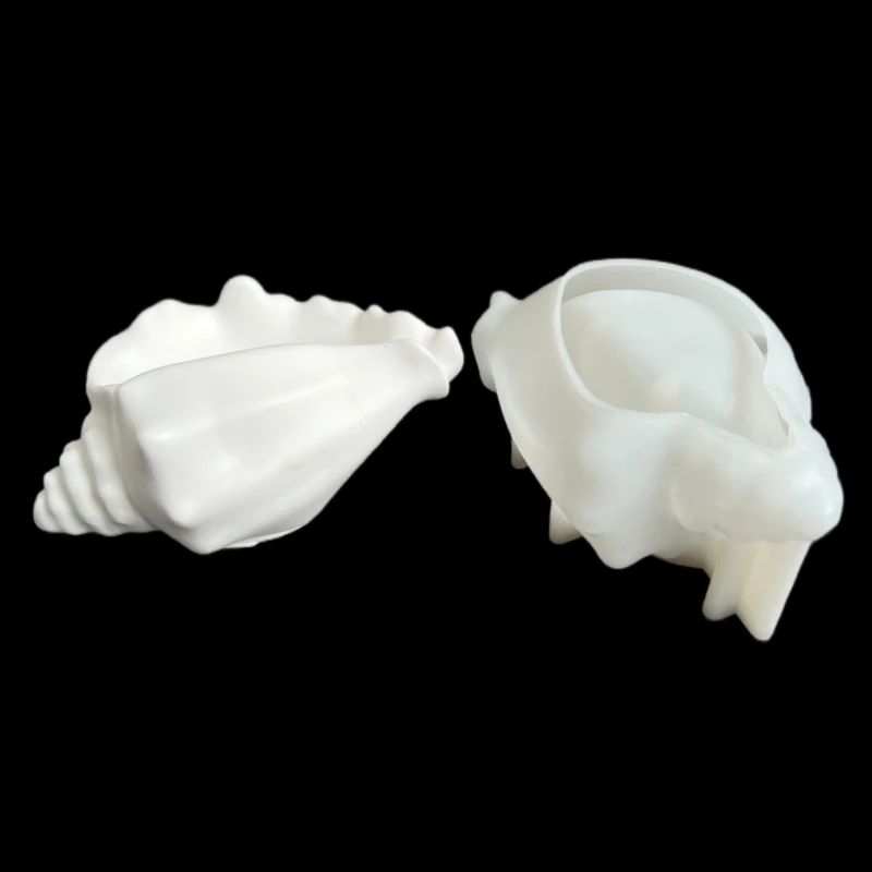 Scallop Conch Container Silicone Mold Candle Cup Concrete Mold DIY Gypsum Crafts Succulent Planters Cement Casting Mold