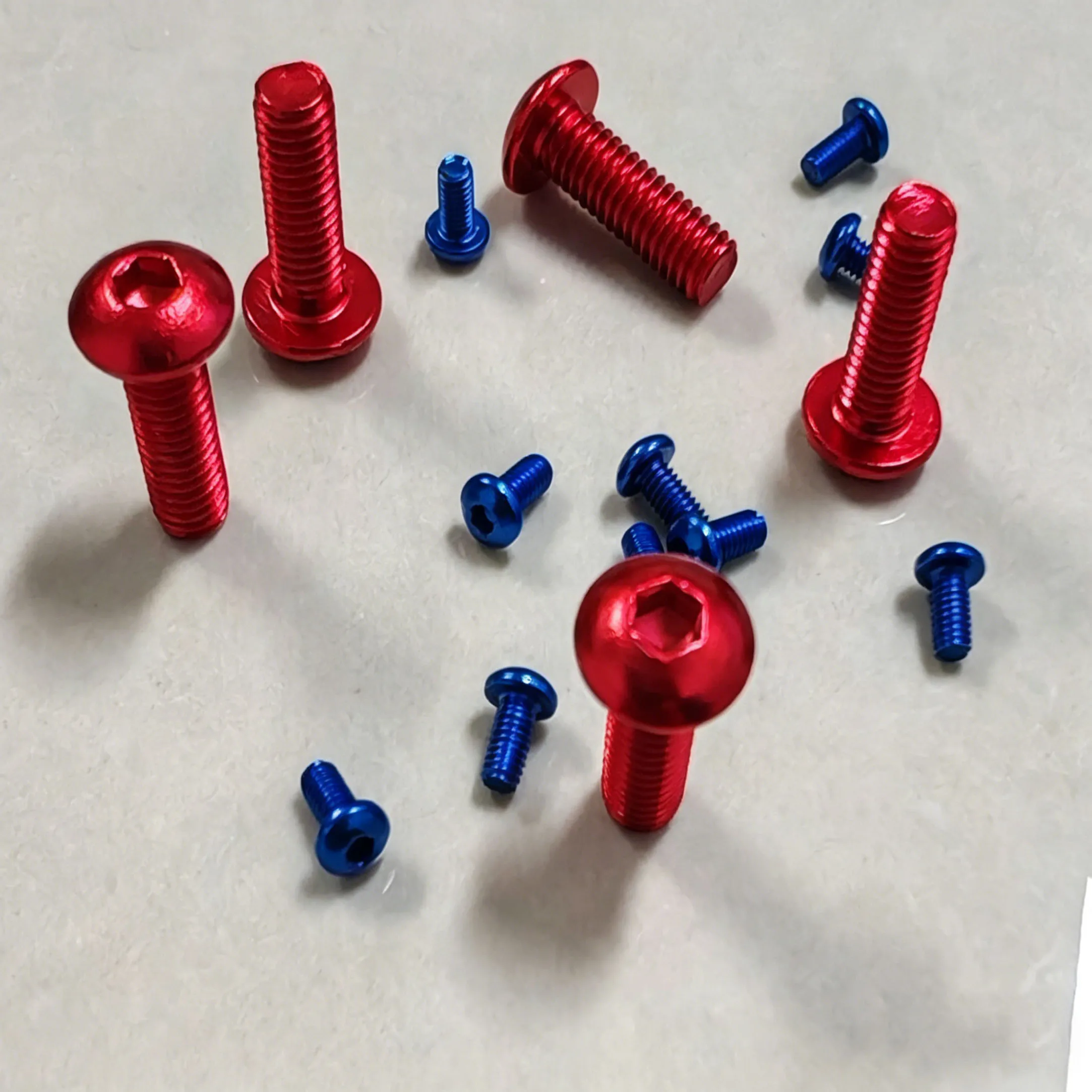 

M4 M5 M6 ISO7380 Aluminium Hex Socket Button Head Allen Screws Lightweight Fasteners for RC Model Bicycle Motor Parts