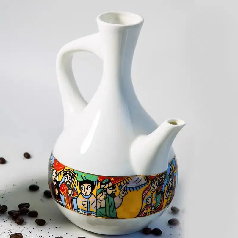 Ethiopian Traditional Coffee Pot (Pattern) Customized Edition hot  sales porcelain