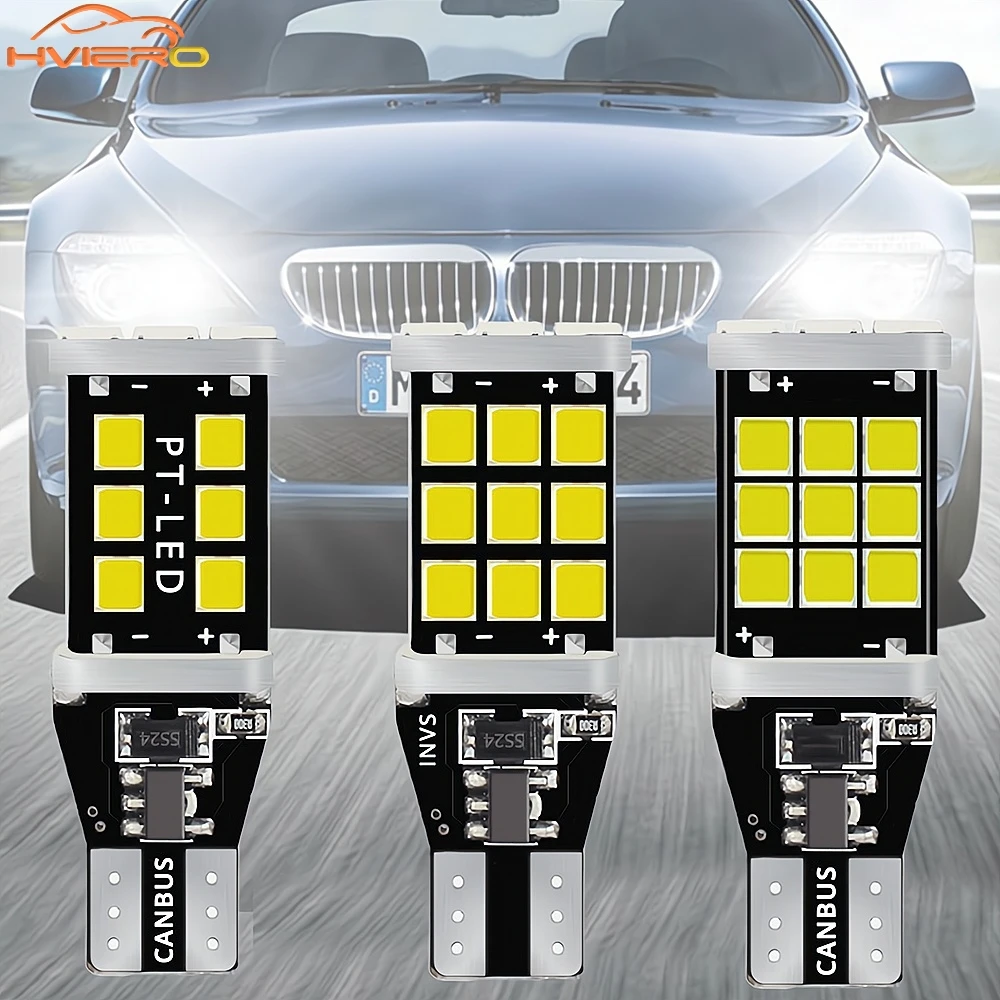 

1/2/10/20PCS Auto LED Reverse License Plate Lamp T15 2835 Car Strobe Ultra Bright Trunk Parking Led Tail Bulb Turn Signal Light