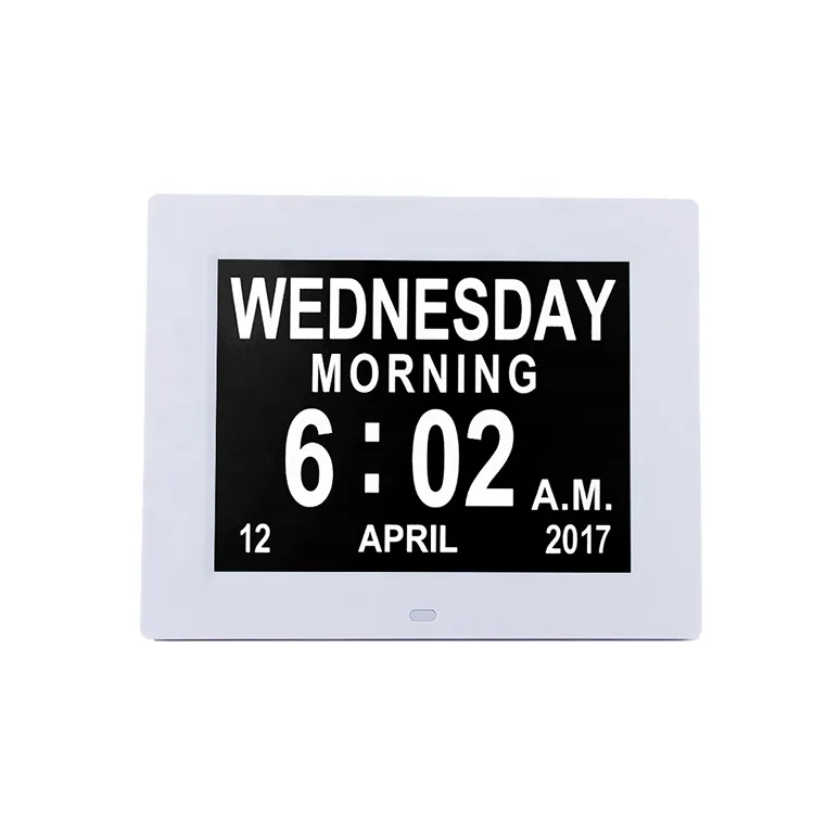 

Smart Desktop 10 Inch LED Display Digital Alarm Clock Digital Clock with Calendar Digital Photo Frame 4K