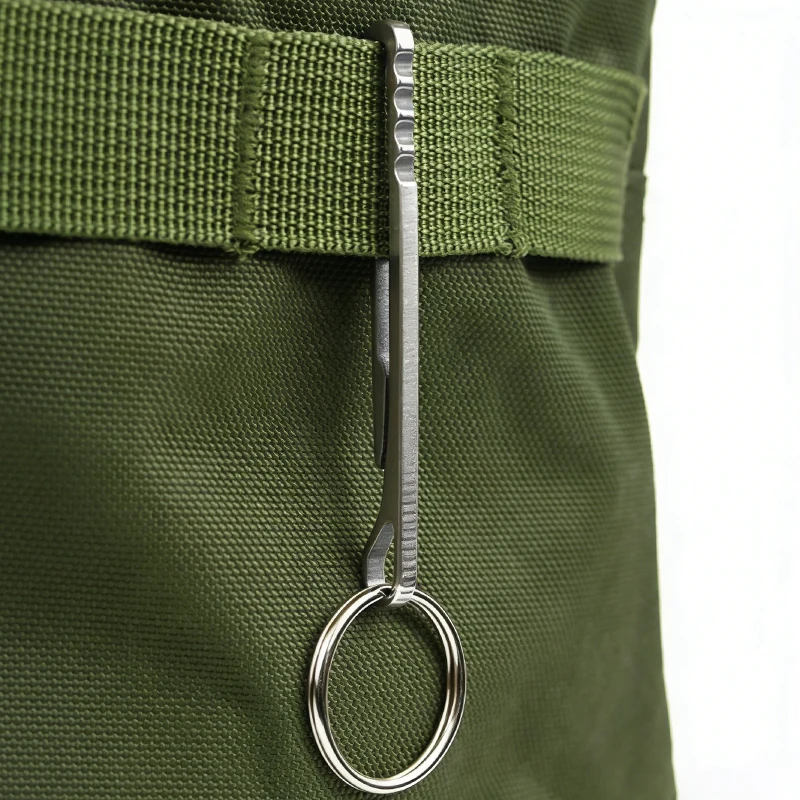 Stainless Steel EDC Tool Wallet Multi-functional Keychain Carabiner Money Clip for Outdoor Camping Essential Accessories