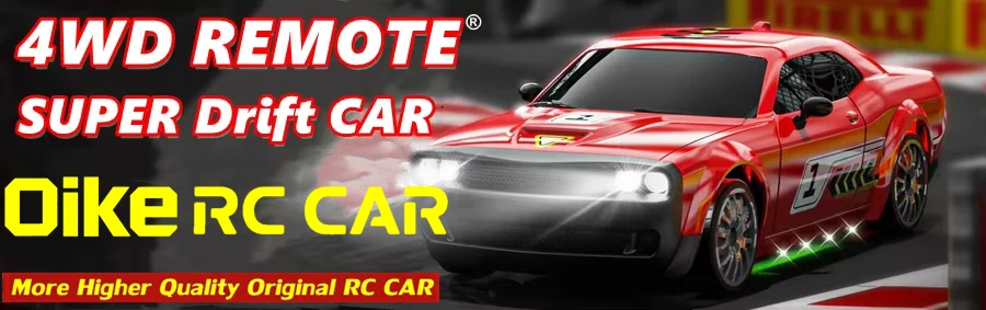 Oike 4WD Drift Racing RC-Auto mit LED-Licht Hochgeschwindigkeits-2,4G-Funkfernsteuerung 4x4 Rennsportwagen für Kinder Spielzeug Geschenk – Detail 1