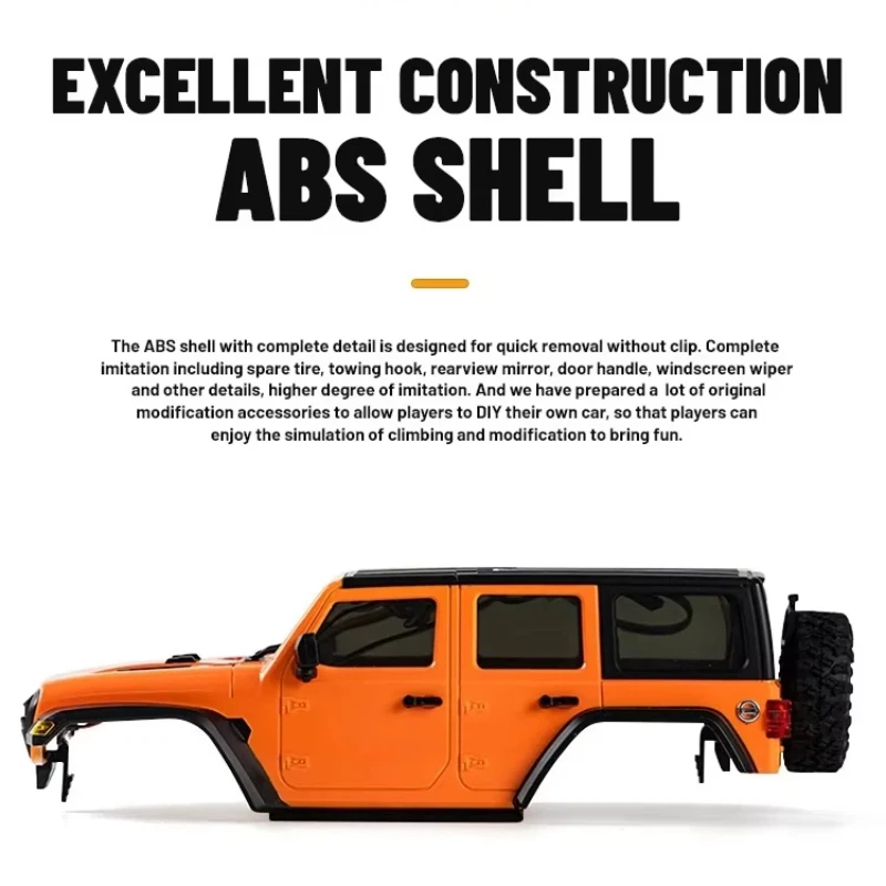 Nieuwe schaal 1:18 hydraulische schokabsorberende off-road RC auto vierwielaandrijving verstelbare snelheid klimvoertuig simulatie ontwerp