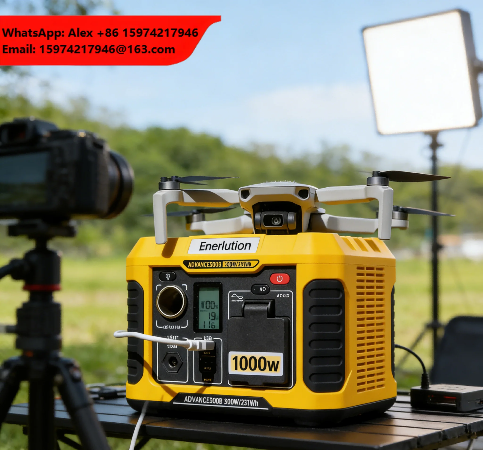 Portable Power Station 300W 500W 1000W 1500W 2400W Lithium Battery Solar Generator 220V
