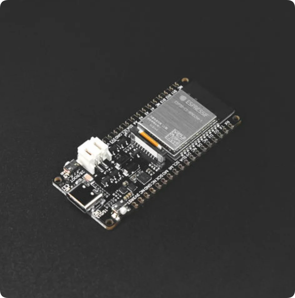 FireBeetle 2 ESP32-C5 IoT Board, Dual-Band Wi-Fi 6, BLE/Zigbee/Thread, Solar Powered, Ultra-Low Power 21μA for Smart Home