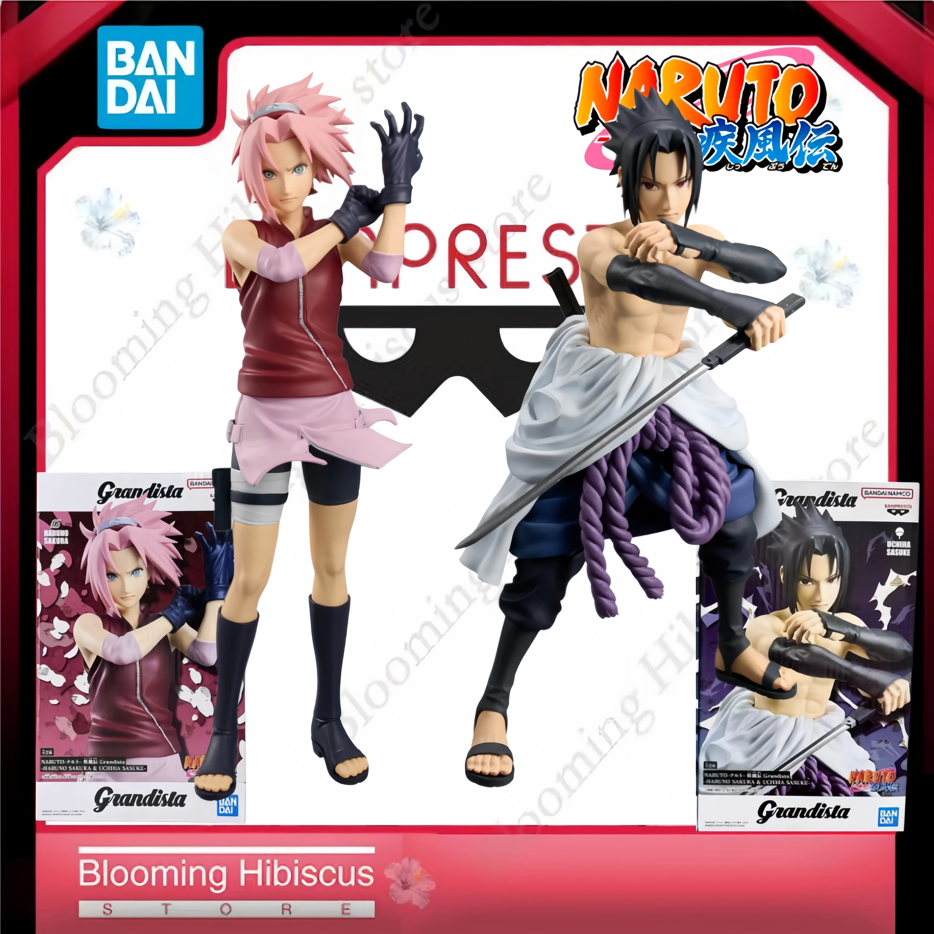 

Набор коллекционных фигурок Naruto Shippuden: Харуно Сакура и Учиха Саске Grandista Bandai Banpresto (в наличии)