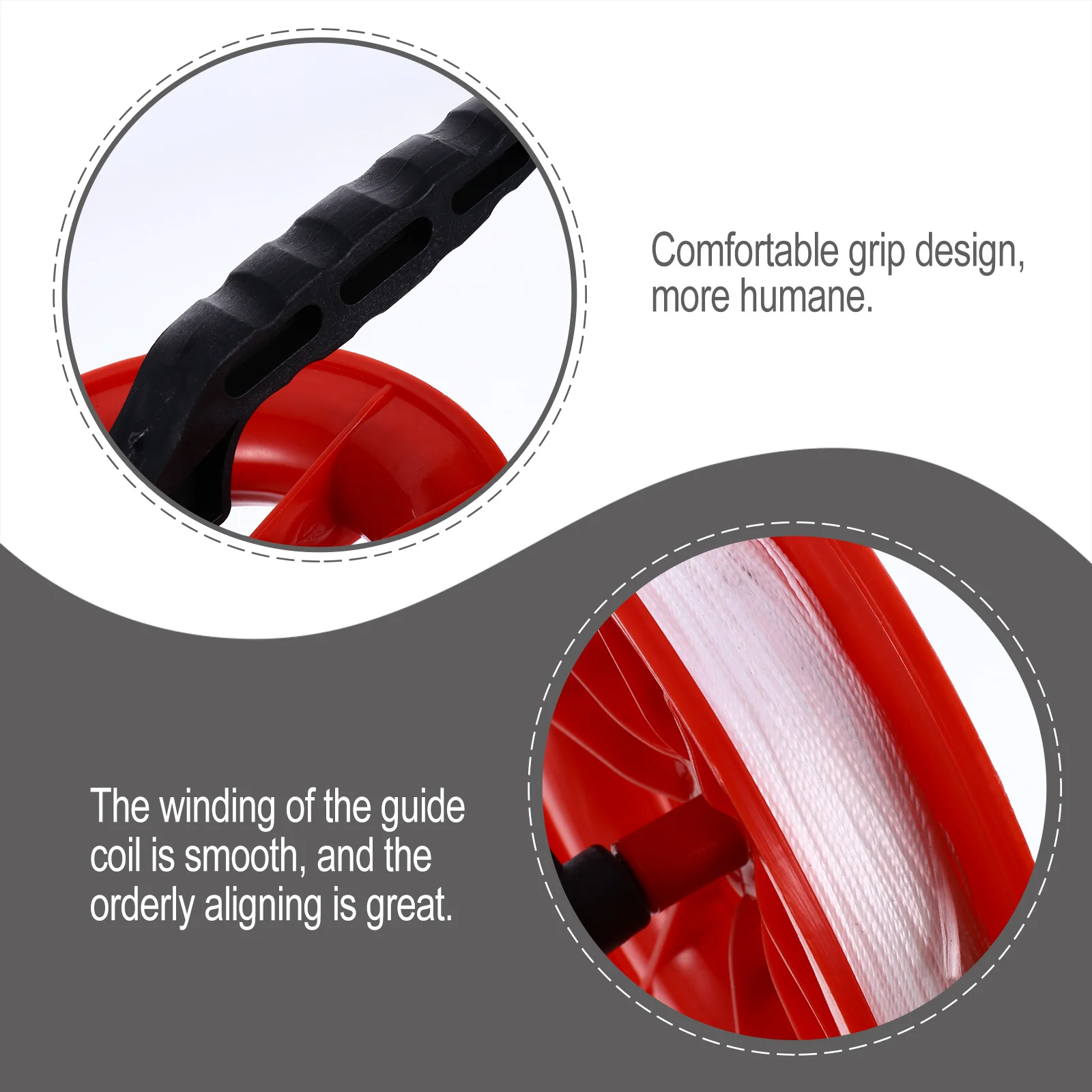 2pcs Plastic Hand Wheel For Kite 150M Line Durable Abs Smooth Control Ergonomic Grip Outdoor Flying Tool Kite Line Hand Wheel