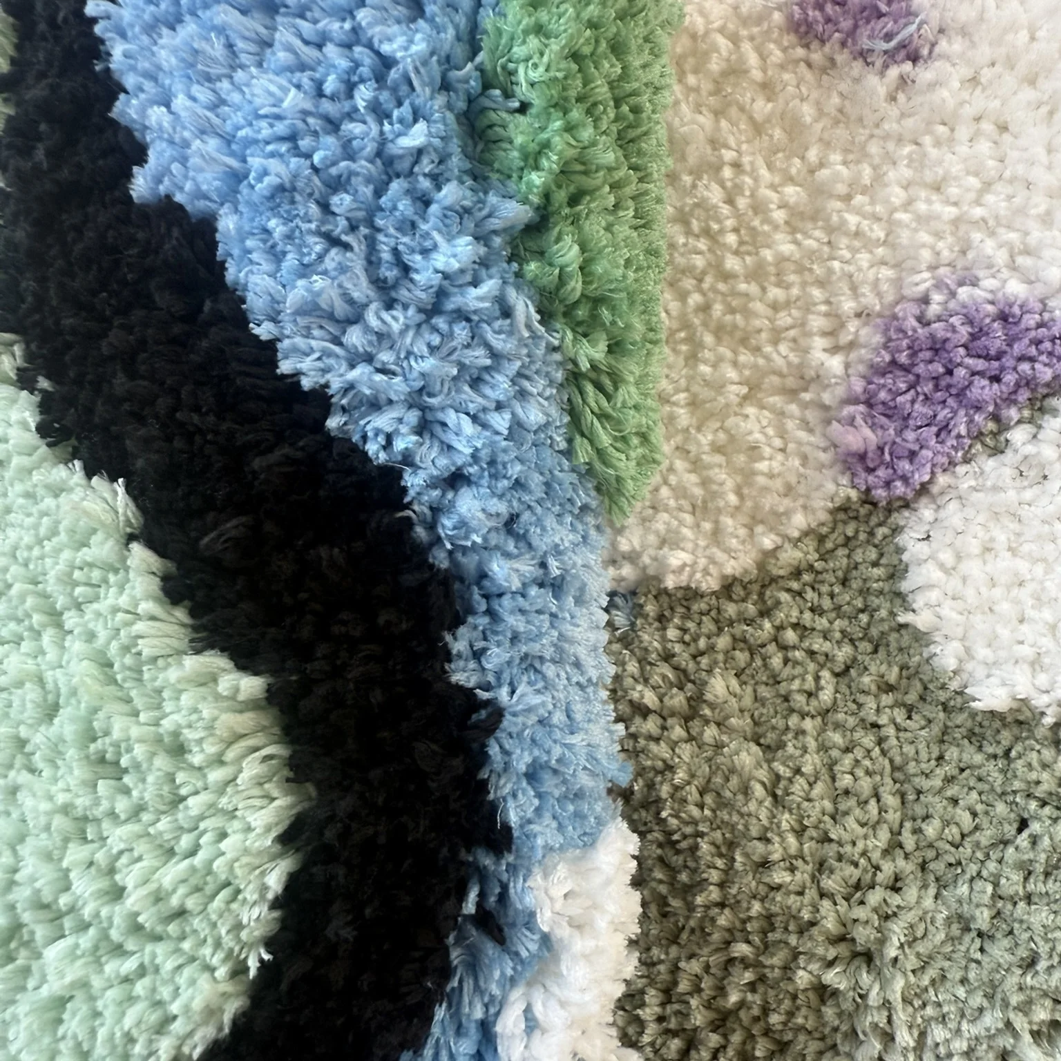 زنبق الماء بركة نمط معنقدة البساط جولة الأخضر الأزرق رقيق أشعث السجاد عدم الانزلاق ماصة حمام حصيرة غرفة المعيشة غرفة نوم الطبيعة #5