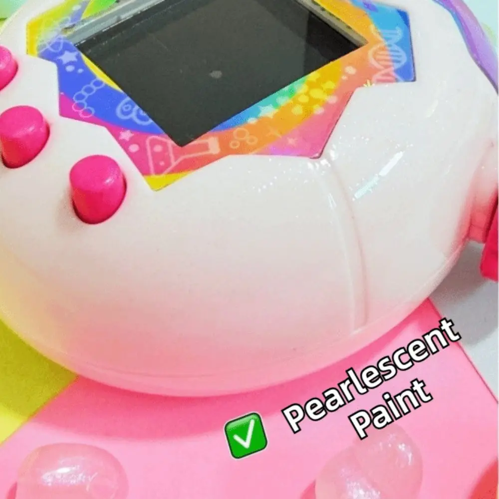 Rainbow Colors Shell Replacement Premium Hard Shell Glitter Replacement Case Parts Shell Modification for Tamagotchi Paradise