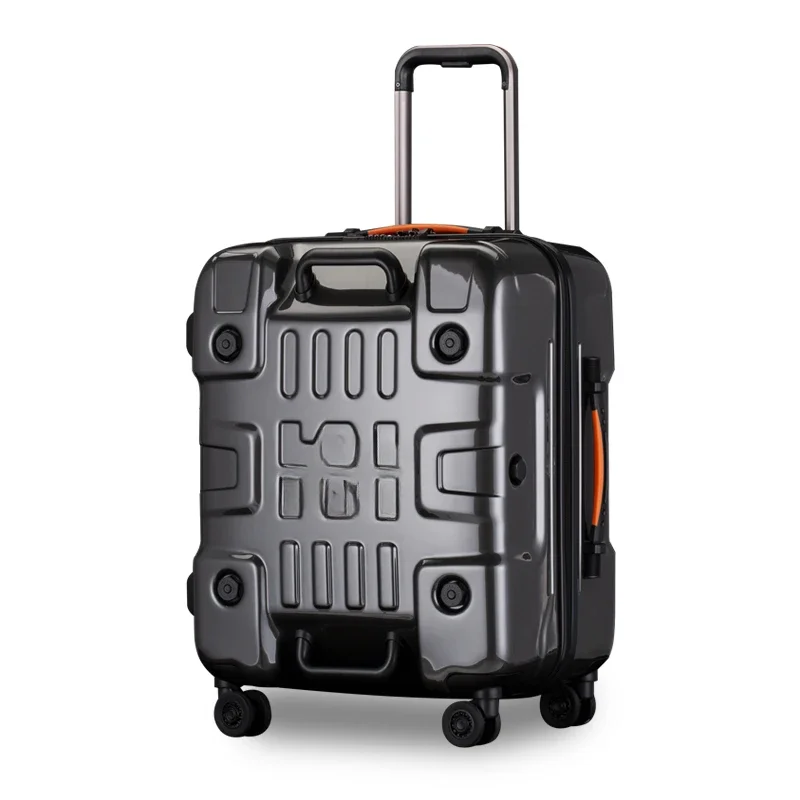 Password suitcase PC large-capacity zipper trolley case universal wheel 23 inches