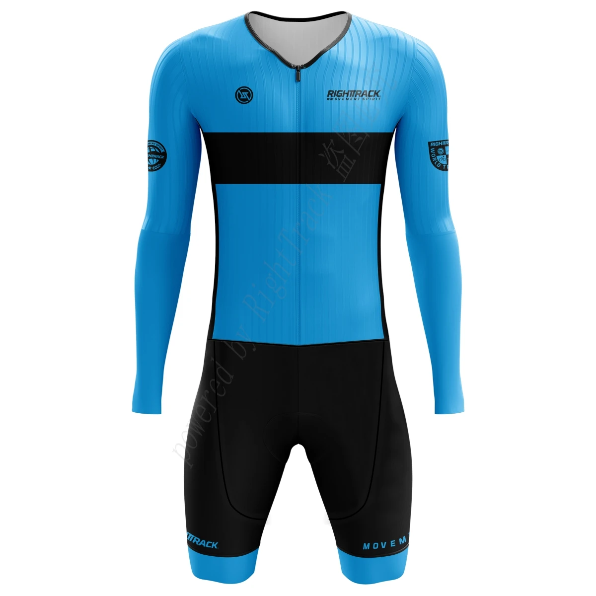 Hot RIGHTTRACK Men Triathlon Clothes Bike Professional Cycling Skinsuits Swim and run Sets Jumpsuit Long sleeves Kits