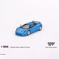 TSM Mini Gt 1/64 Minigt 644 Bugatti EB110 GT Blu Die-cast alloy car model collection