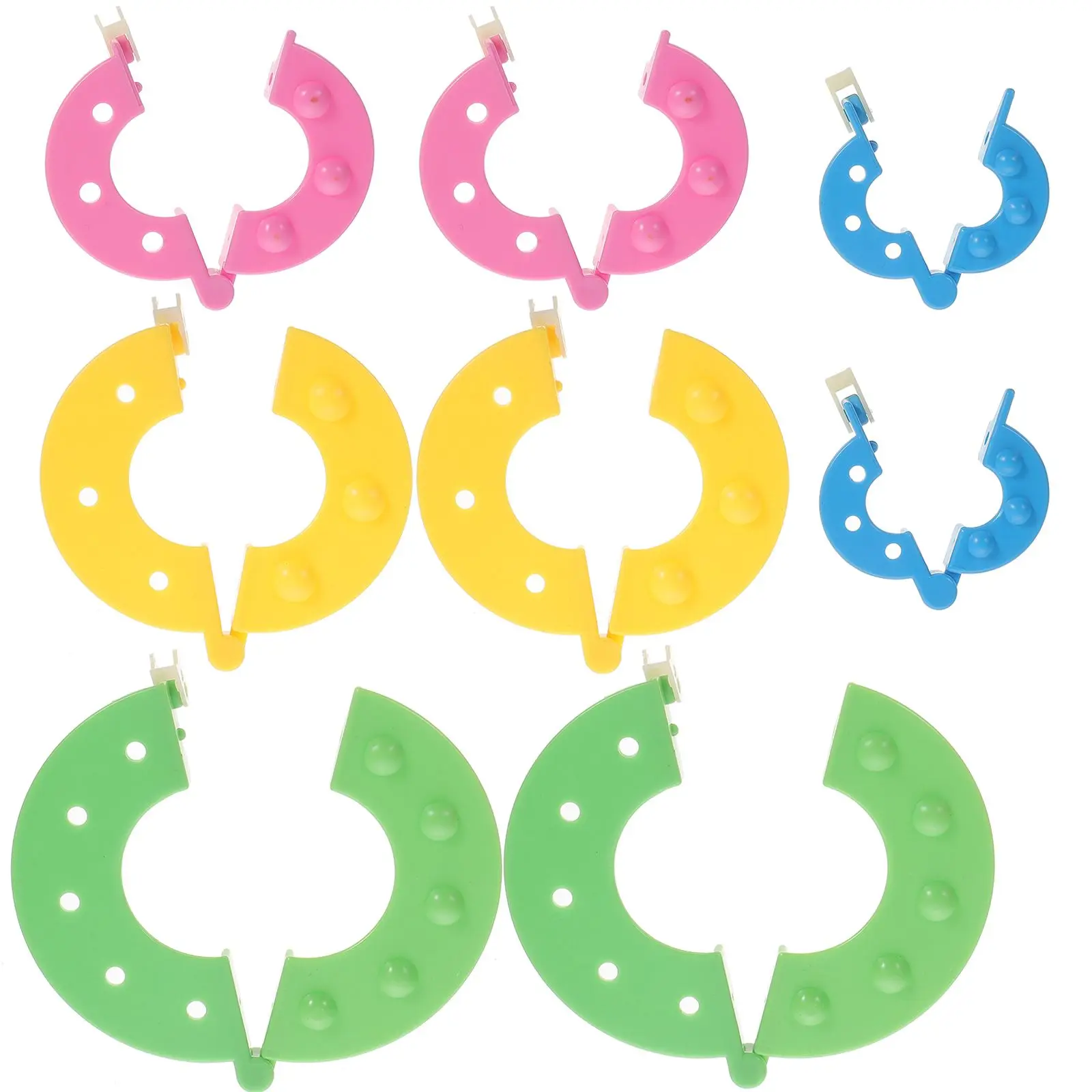 8pcs Pom Pom Maker Set 4 Sizes DIY Craft Tool ABS POM Resin Random Color Easy Use Yarn String Scissors Projects