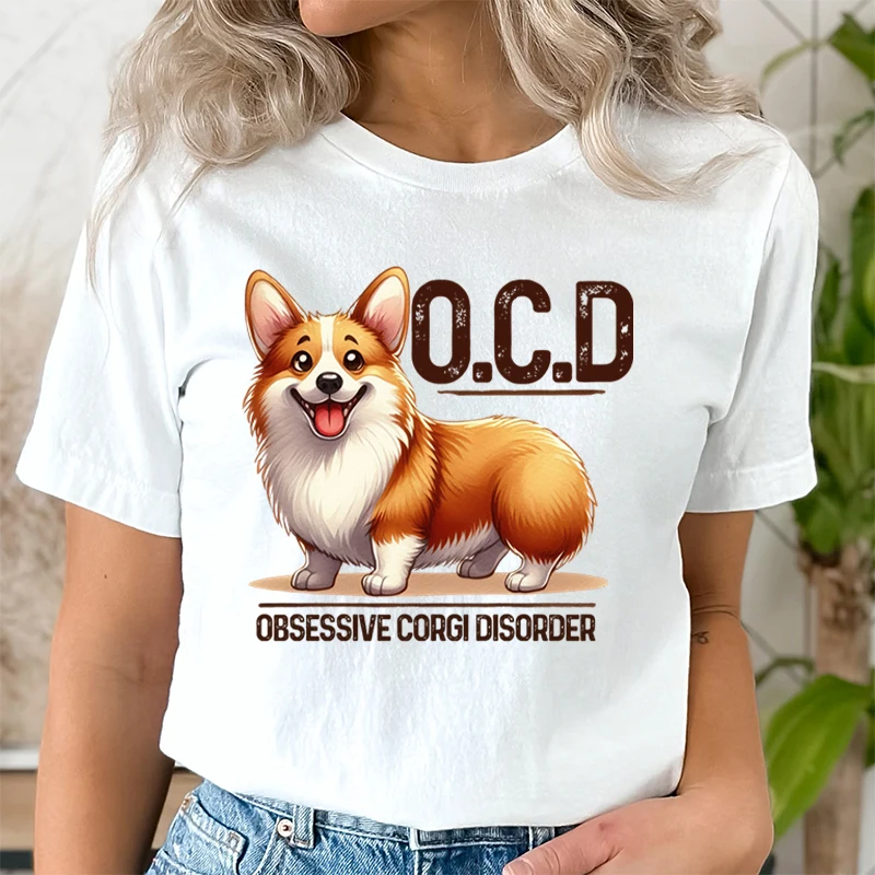 Забавная женская футболка с принтом акушерства коргля, футболки с графическим принтом, женская одежда, футболка с цитатой милой собачки и пород, необходимая летняя футболка