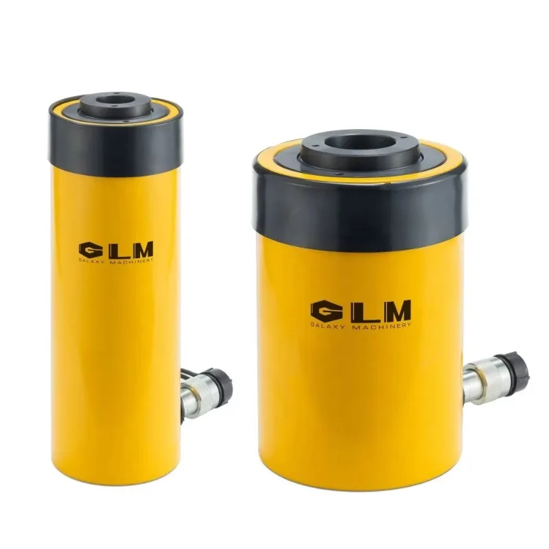 고하중 30톤 60톤 100톤 단동식 중공 램 공구 유압 실린더 잭