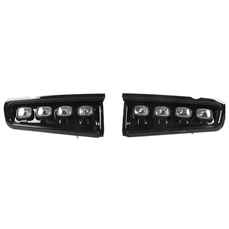 

LED Front Bumper Fog Light Daytime Running Lamp White/Amber Turn Signal Light DRL For Ford Bronco 2021-2024-A02G