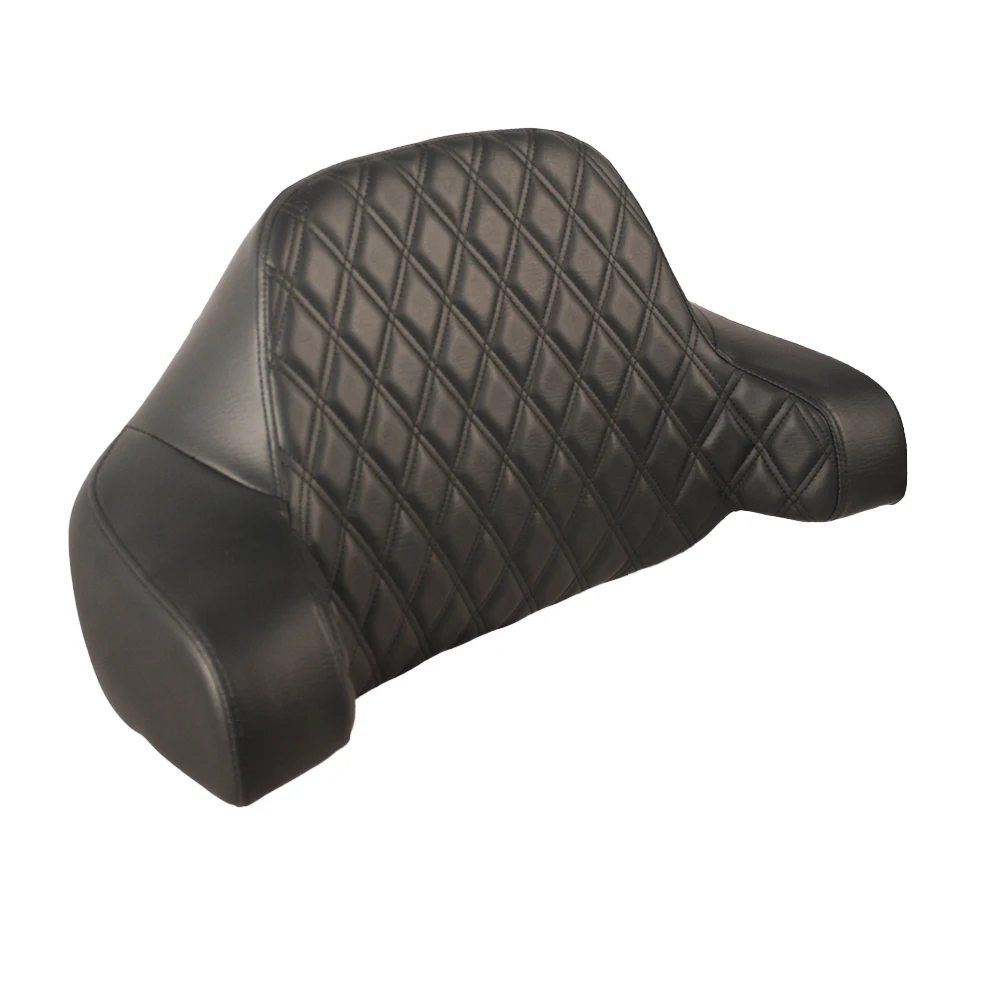 Motorcycle Accessories Black Diamond King Backrest Pad for Harley Davidson Touring Road Glide Road King 2014-2025 Soft - Image 3