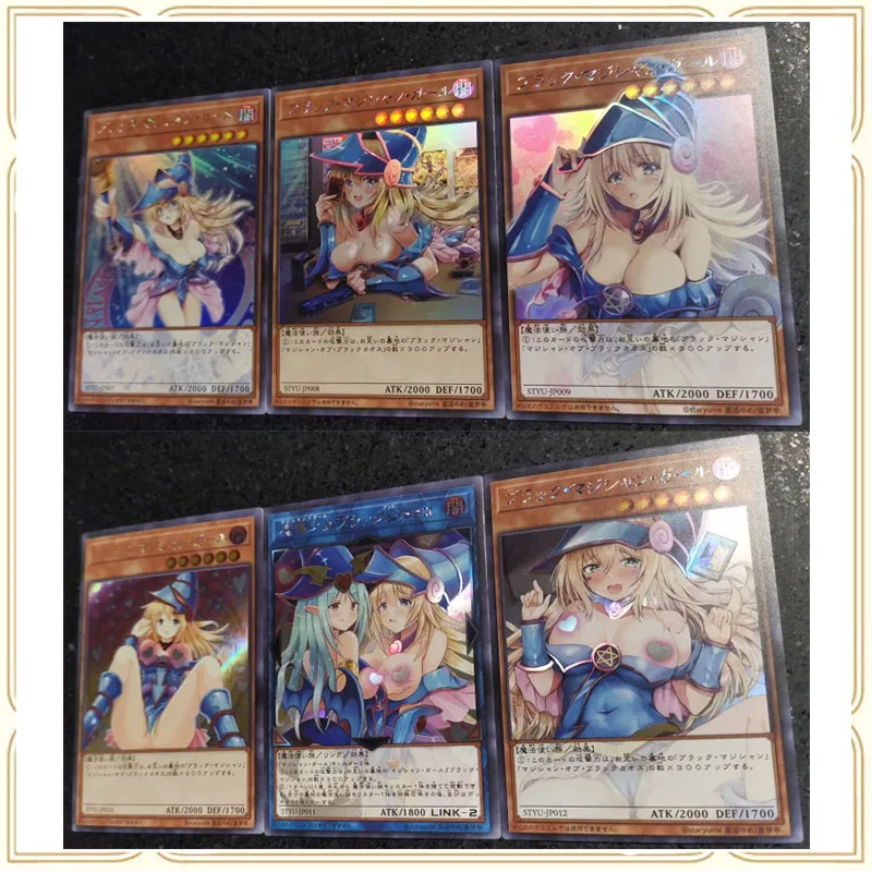 

Anime ACG Card Yu-Gi-Oh Black Magician Girl Toys For Boys Game Battle Collectible Card Christmas Birthday Present