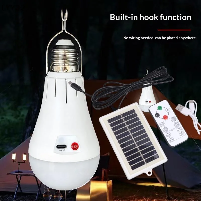 

1 Set Lithium Battery Powered E27 LED Bulbs Battery Light Bulb With Hook For Emergency Light USB Rechargeable Light Bulb〔YY32〕