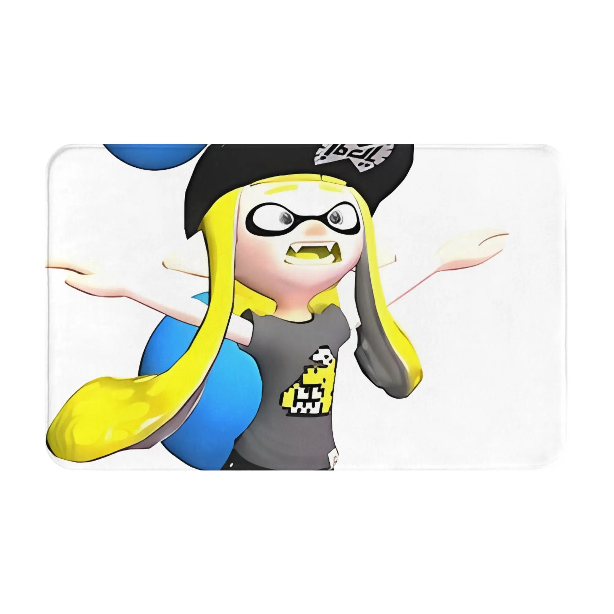 Lilly's Ball Shot Image Christmas Decorations Bath Mat Splatoon Doormat Kitchen Carpet Entrance Door Rug Home Decor